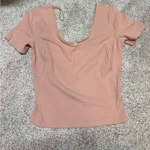 lululemon athletica Women's Short Sleeve Top - Tan